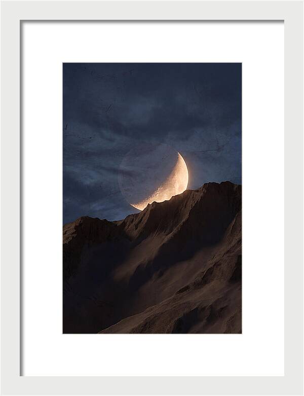 Moonrise Over Mountain Ridge