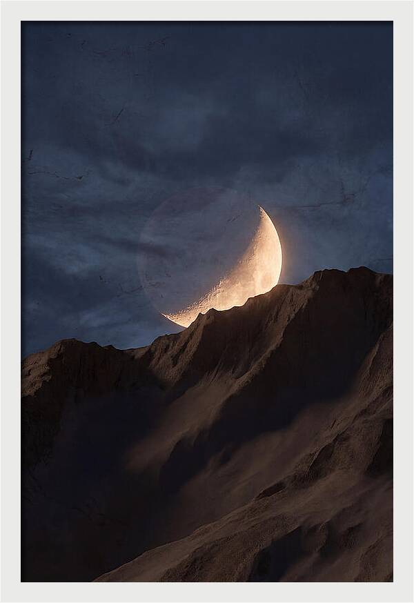 Moonrise Over Mountain Ridge
