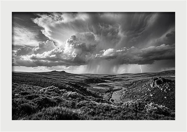 Moorland Vista Under Stormy Skies