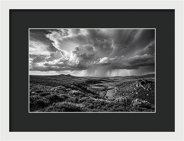 Moorland Vista Under Stormy Skies