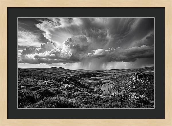 Moorland Vista Under Stormy Skies
