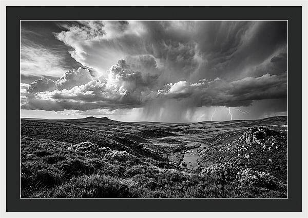 Moorland Vista Under Stormy Skies