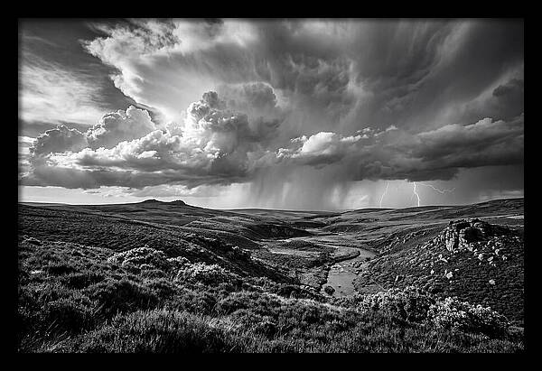 Moorland Vista Under Stormy Skies