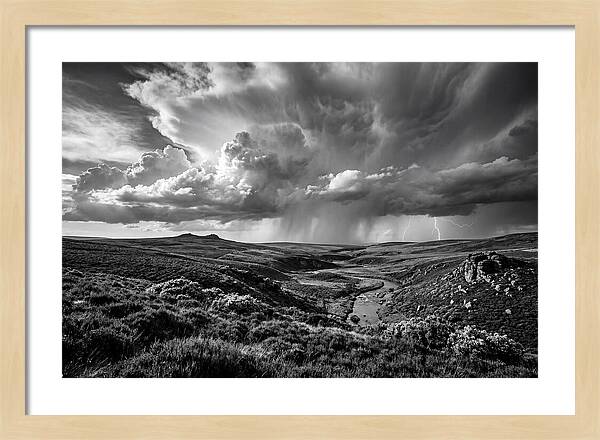 Moorland Vista Under Stormy Skies