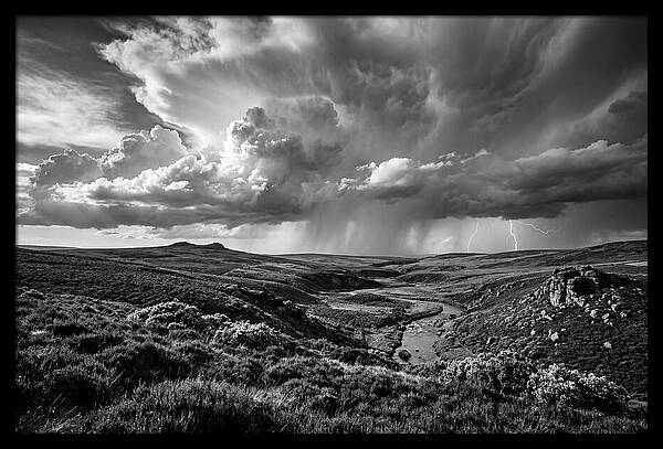 Moorland Vista Under Stormy Skies