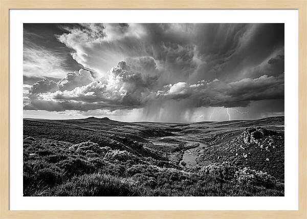 Moorland Vista Under Stormy Skies
