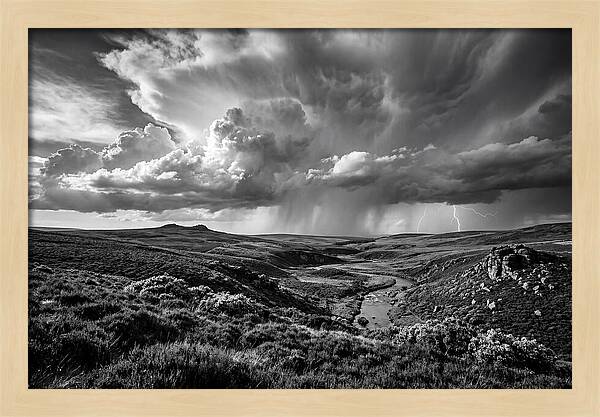 Moorland Vista Under Stormy Skies
