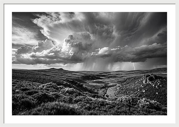Moorland Vista Under Stormy Skies