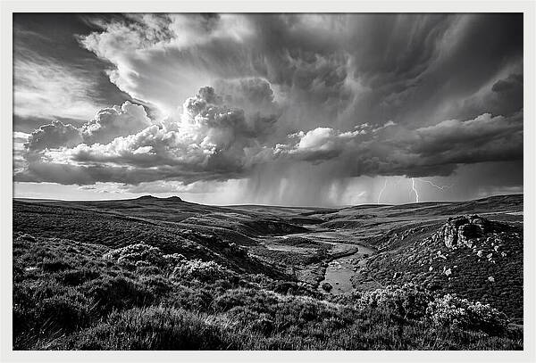 Moorland Vista Under Stormy Skies