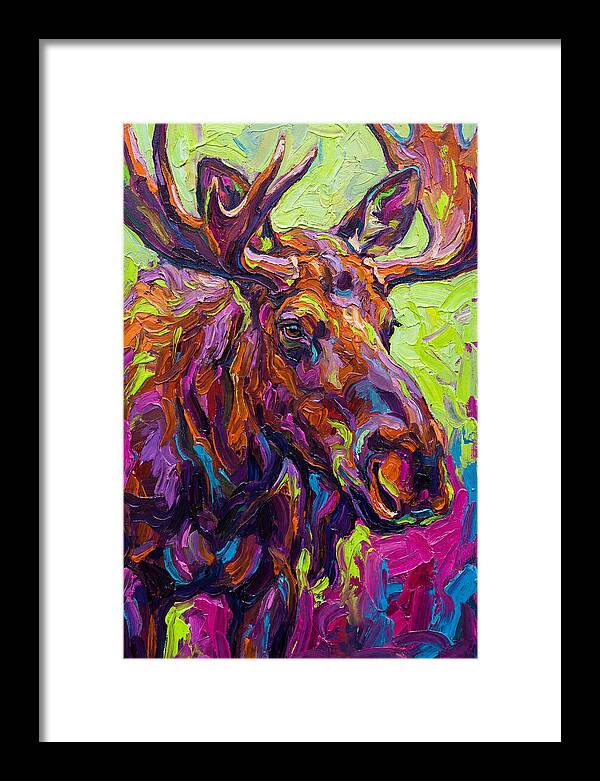 Moose In Vibrant Colors