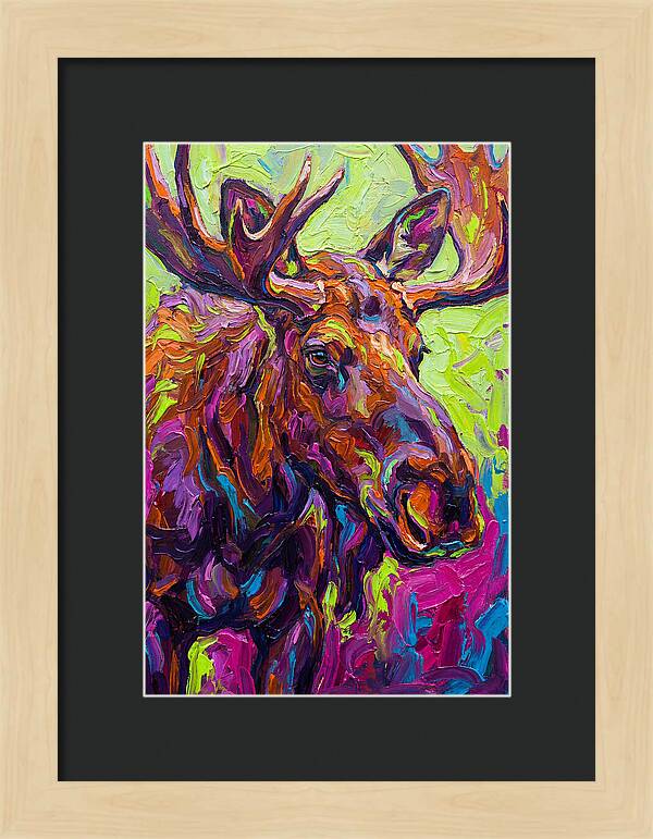 Moose In Vibrant Colors