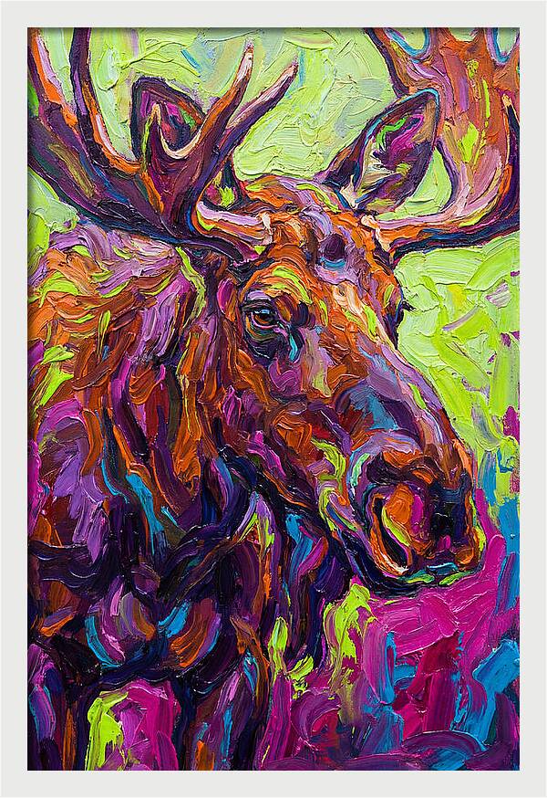 Moose In Vibrant Colors