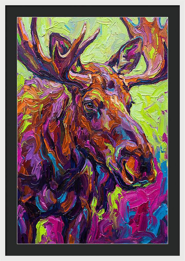 Moose In Vibrant Colors