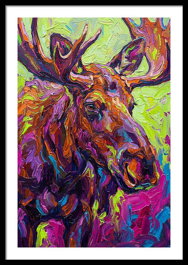 Moose In Vibrant Colors