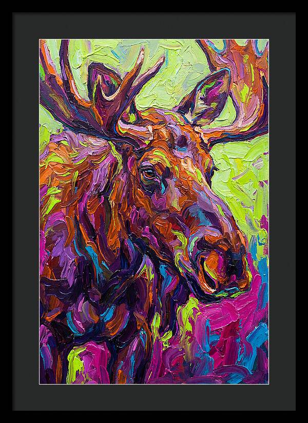 Moose In Vibrant Colors