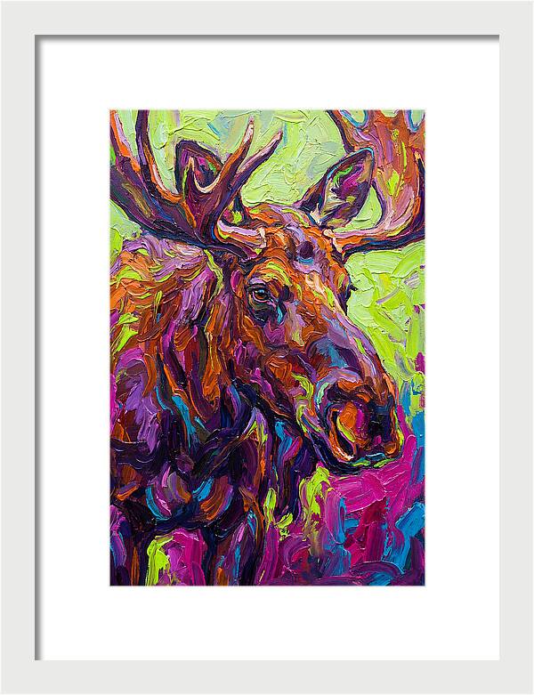 Moose In Vibrant Colors