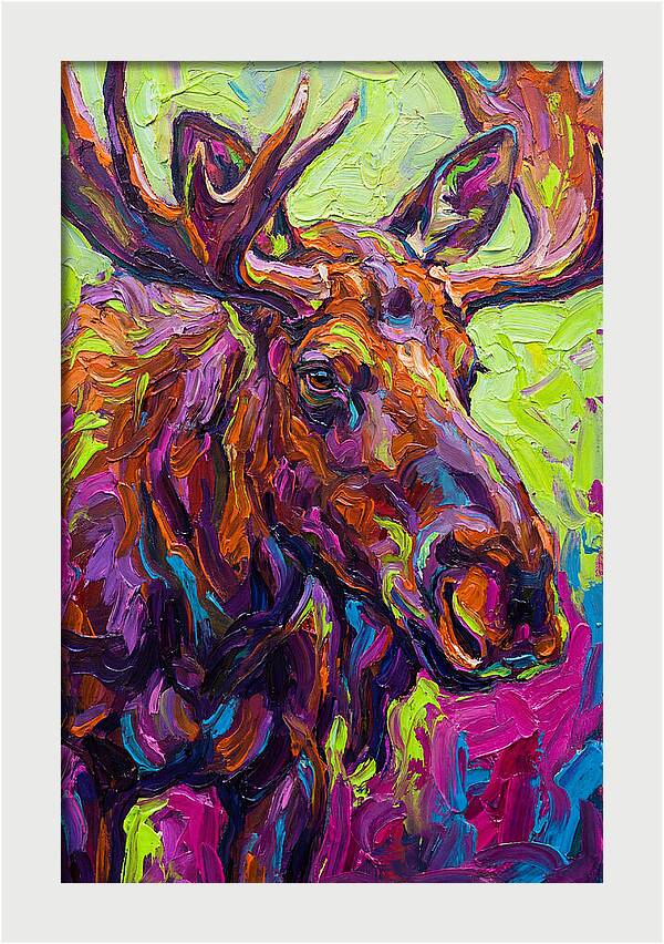 Moose In Vibrant Colors