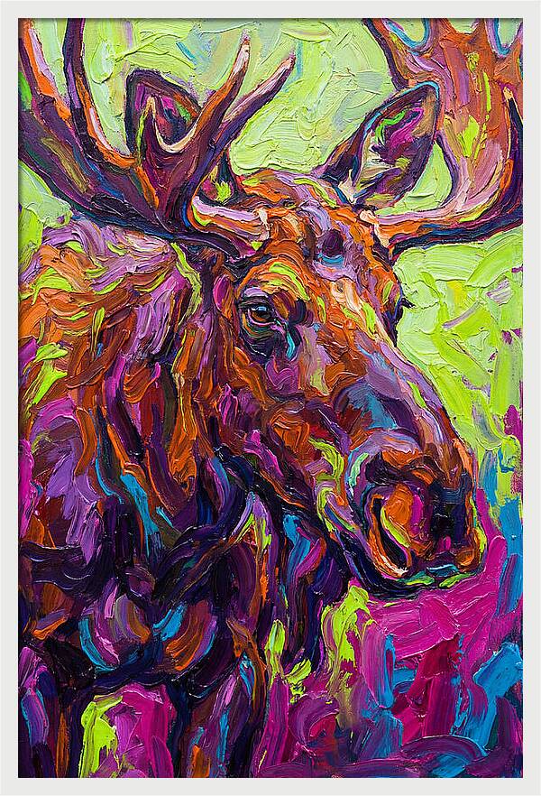 Moose In Vibrant Colors