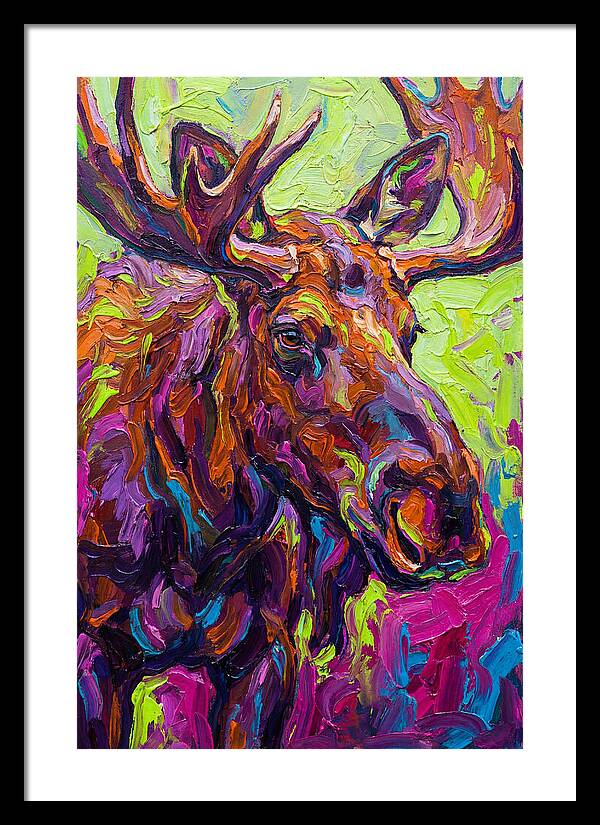 Moose In Vibrant Colors