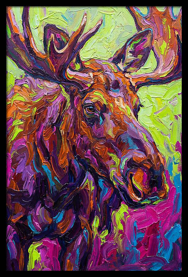 Moose In Vibrant Colors