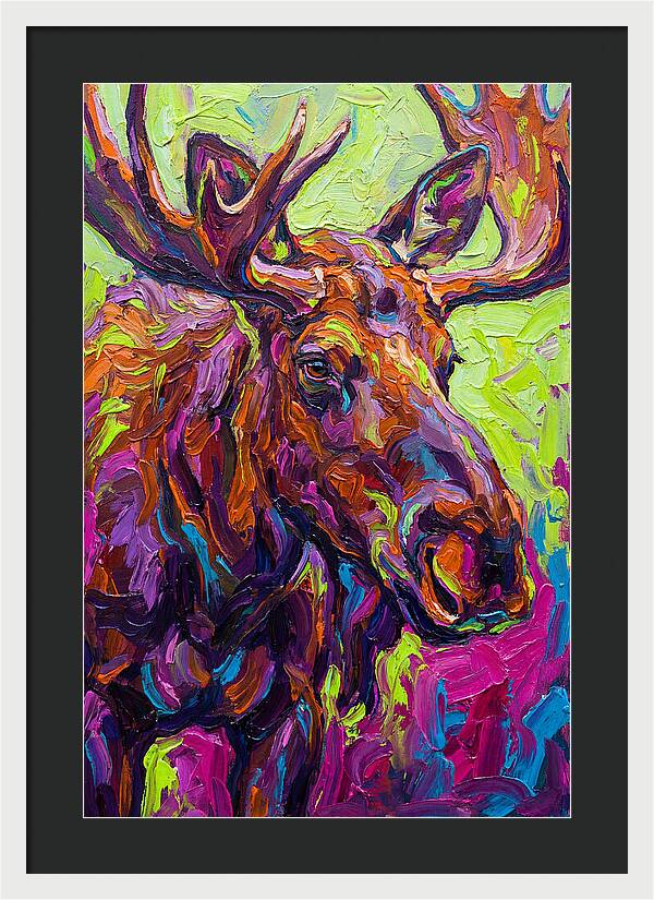Moose In Vibrant Colors