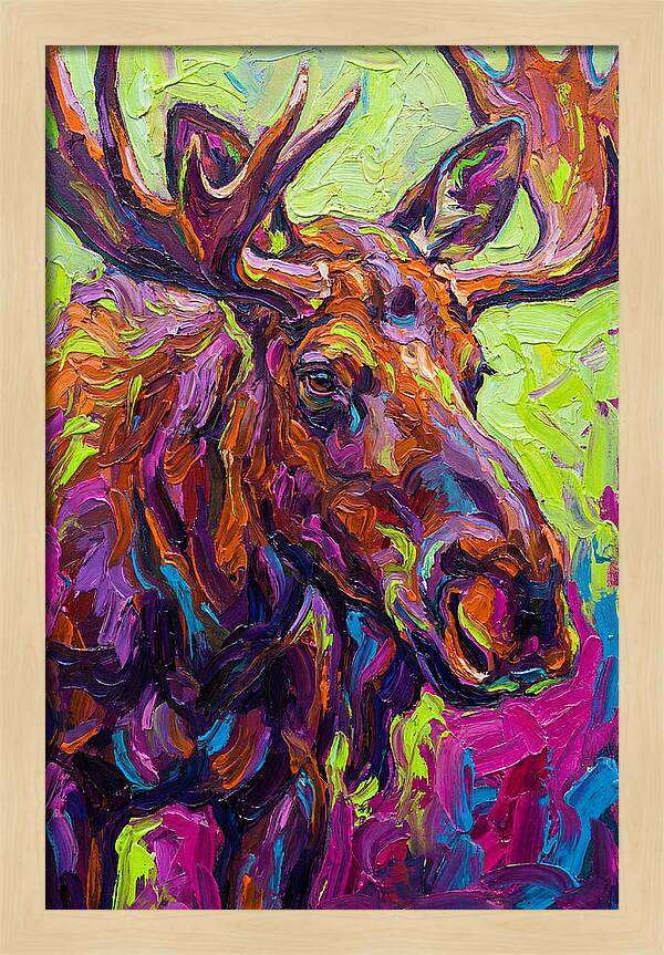 Moose In Vibrant Colors