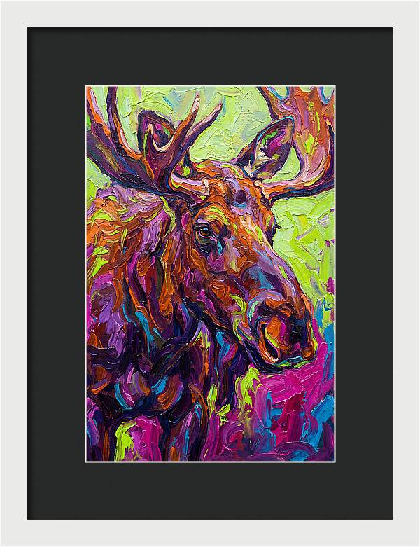 Moose In Vibrant Colors