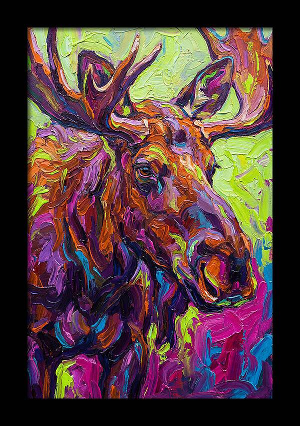 Moose In Vibrant Colors