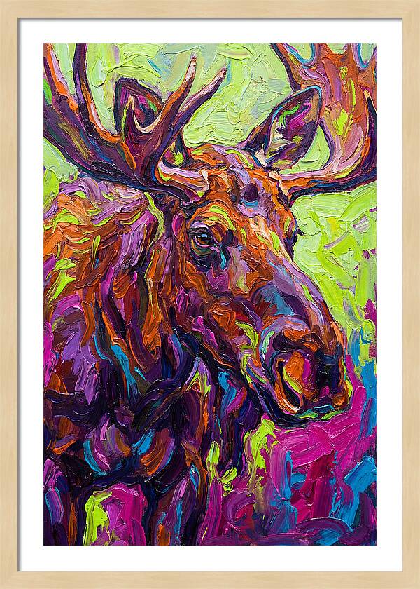 Moose In Vibrant Colors