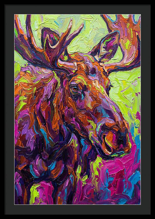 Moose In Vibrant Colors