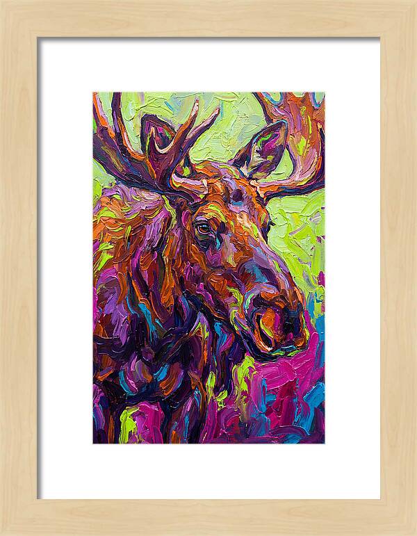 Moose In Vibrant Colors