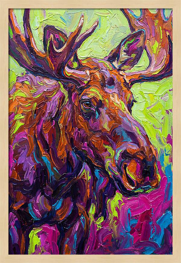 Moose In Vibrant Colors