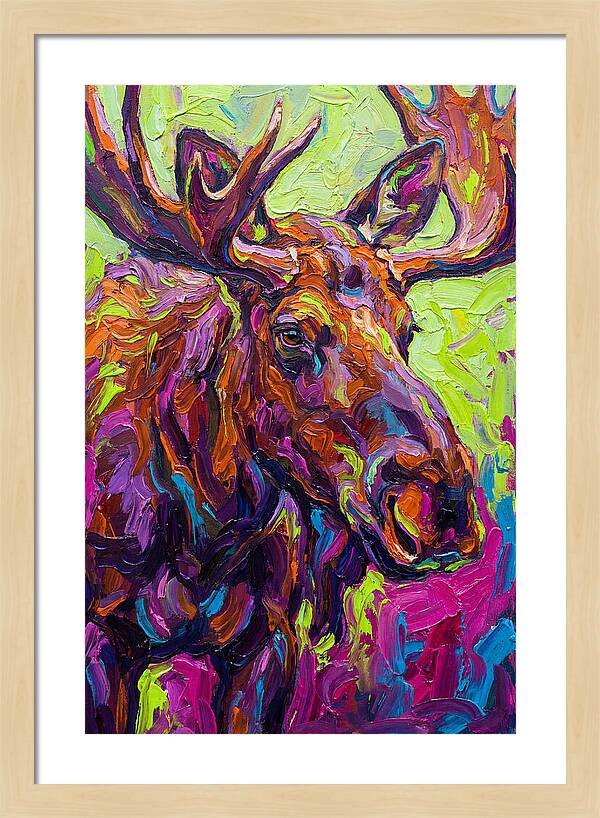 Moose In Vibrant Colors