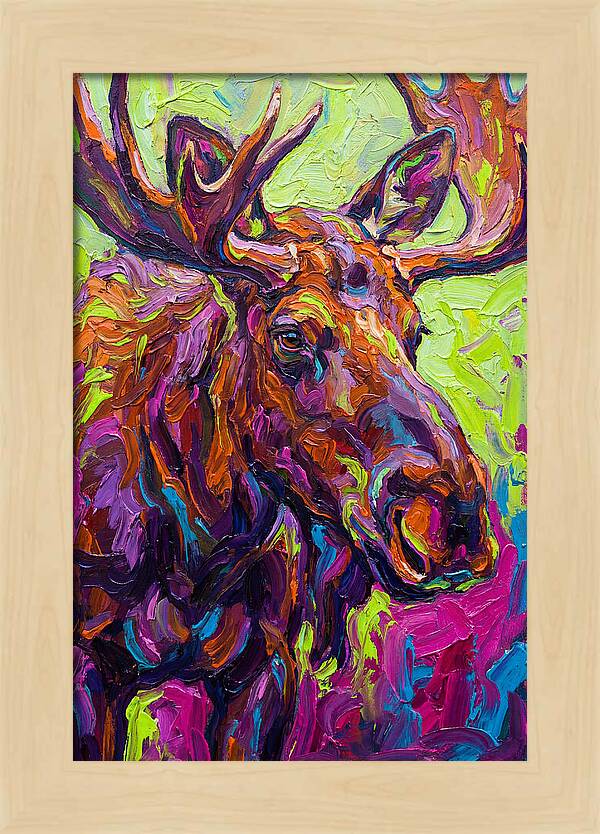 Moose In Vibrant Colors