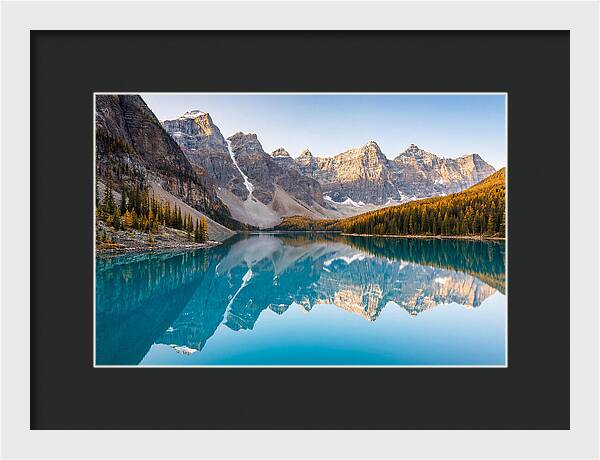 Moraine Lake Reflections In Autumn