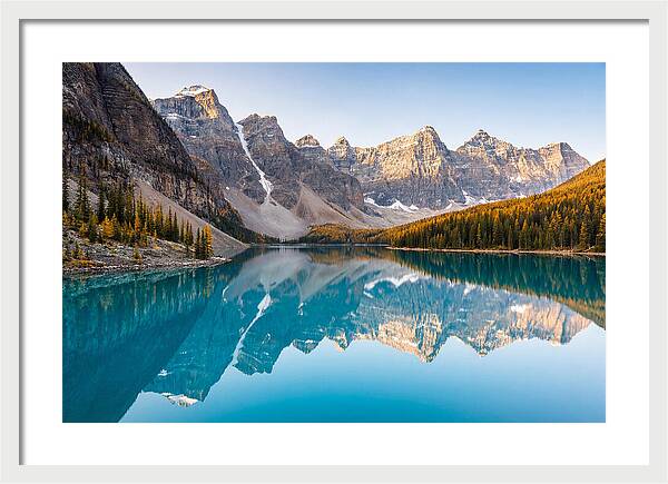 Moraine Lake Reflections In Autumn
