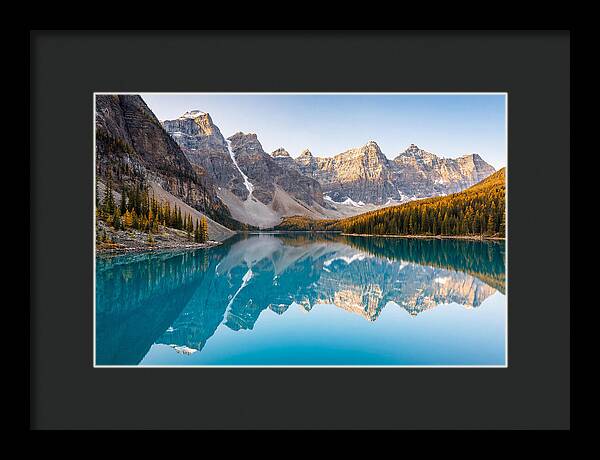 Moraine Lake Reflections In Autumn