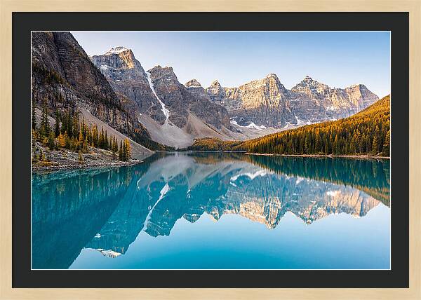 Moraine Lake Reflections In Autumn