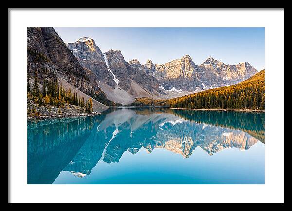 Moraine Lake Reflections In Autumn