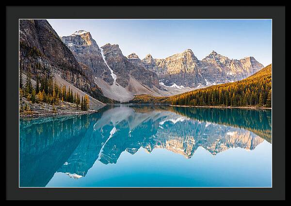 Moraine Lake Reflections In Autumn