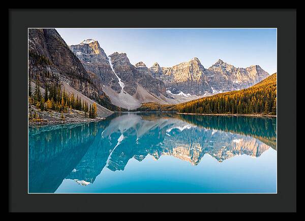 Moraine Lake Reflections In Autumn