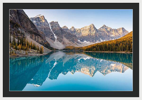 Moraine Lake Reflections In Autumn