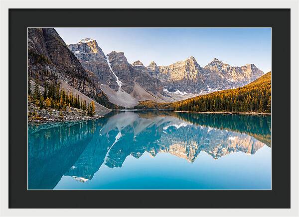 Moraine Lake Reflections In Autumn