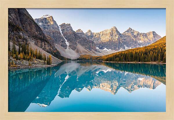 Moraine Lake Reflections In Autumn