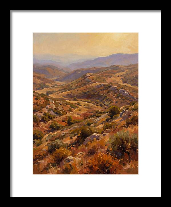 Moraine Landscape At Dusk
