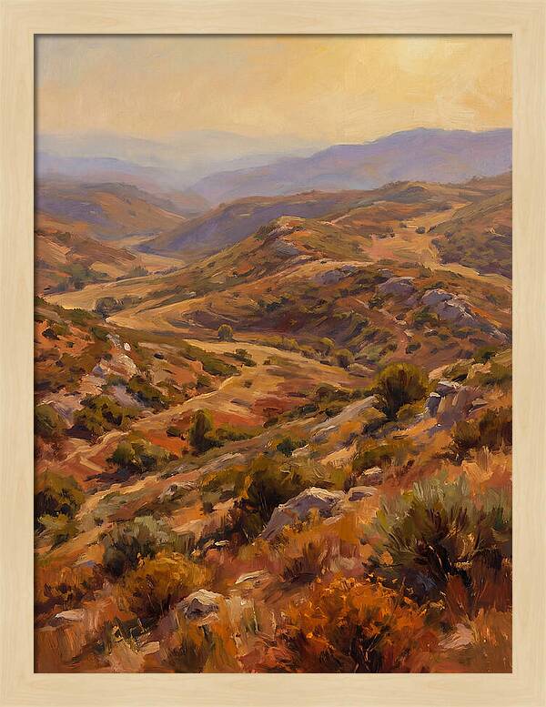 Moraine Landscape At Dusk