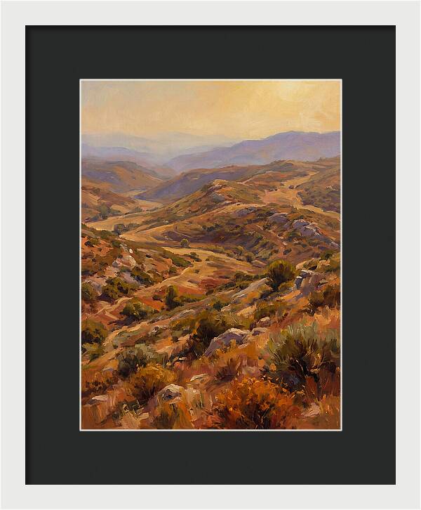 Moraine Landscape At Dusk