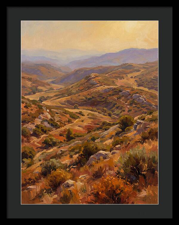 Moraine Landscape At Dusk