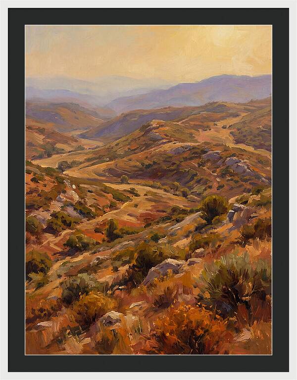 Moraine Landscape At Dusk
