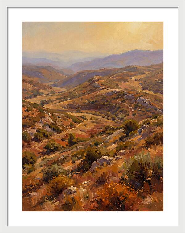 Moraine Landscape At Dusk